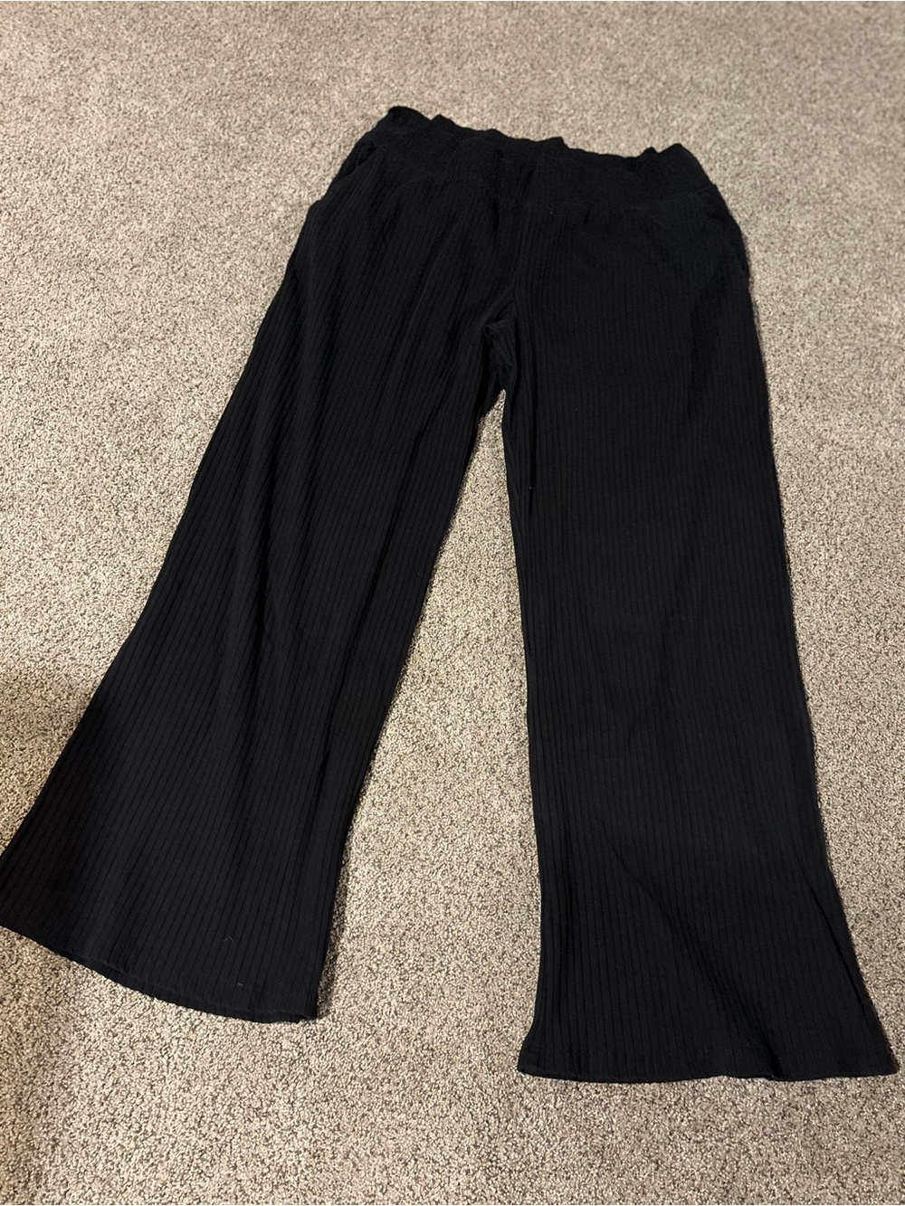 ⭐️Threads 4 Thought Black Ribbed Wide-Leg Pants